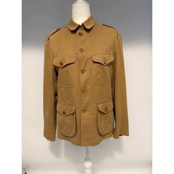 Ralph Lauren Collection Vintage 1994 Runway Utility Field Safari Jacket 10 Tan M - Picture 14 of 16